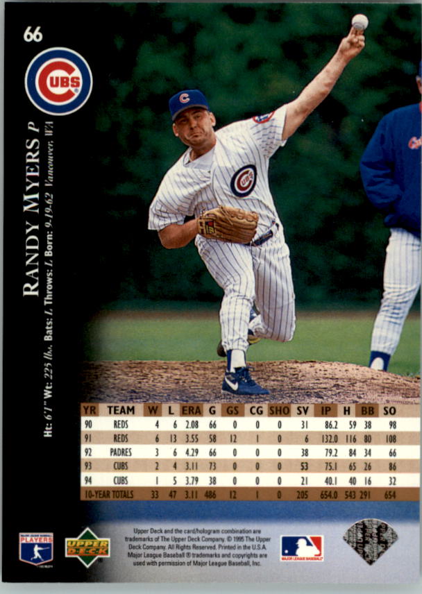 1995 Upper Deck Baseball Card Pick (Base) 1-260 - Picture 126 of 490