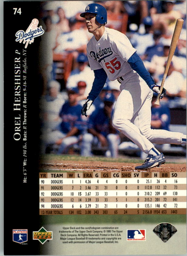 1995 Upper Deck Baseball Card Pick (Base) 1-260 - Picture 142 of 490