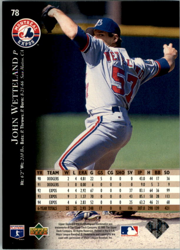 1995 Upper Deck Baseball Card Pick (Base) 1-260 - Picture 150 of 490