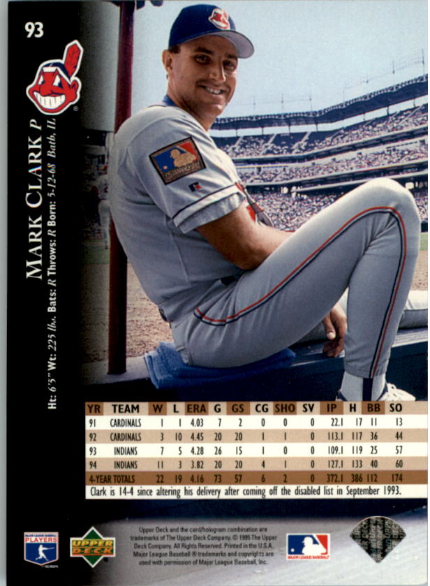 1995 Upper Deck Baseball Card Pick (Base) 1-260 - Picture 177 of 490