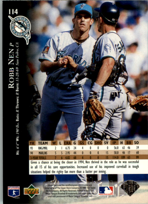 1995 Upper Deck Baseball Card Pick (Base) 1-260 - Picture 215 of 490