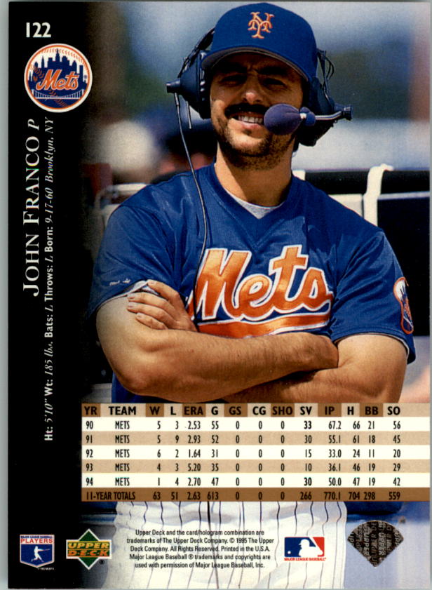 1995 Upper Deck Baseball Card Pick (Base) 1-260 - Picture 231 of 490