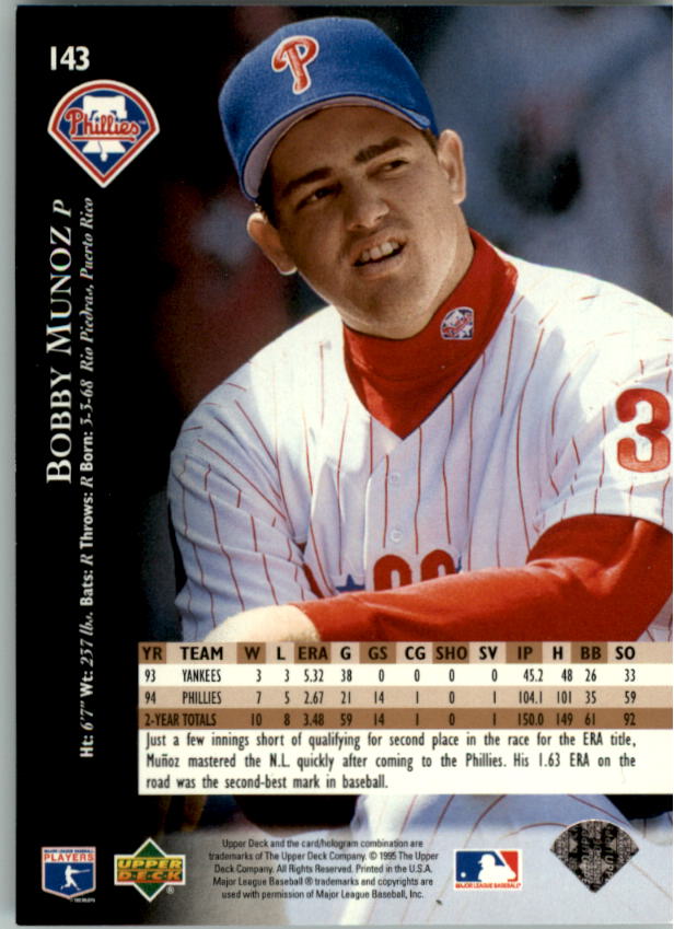 1995 Upper Deck Baseball Card Pick (Base) 1-260 - Picture 272 of 490