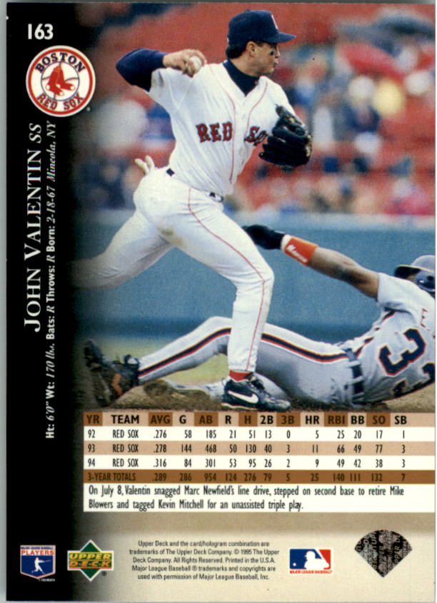 1995 Upper Deck Baseball Card Pick (Base) 1-260 - Picture 308 of 490