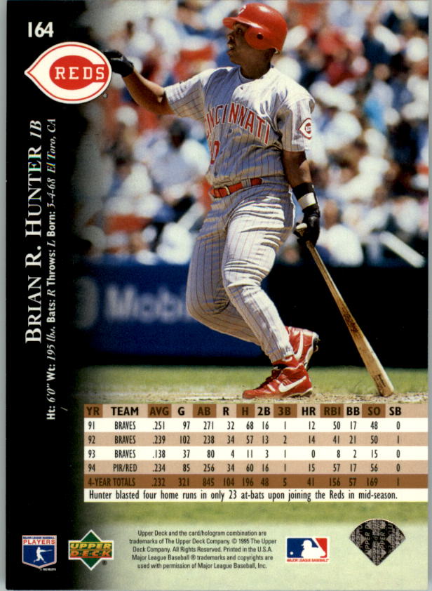 1995 Upper Deck Baseball Card Pick (Base) 1-260 - Picture 310 of 490