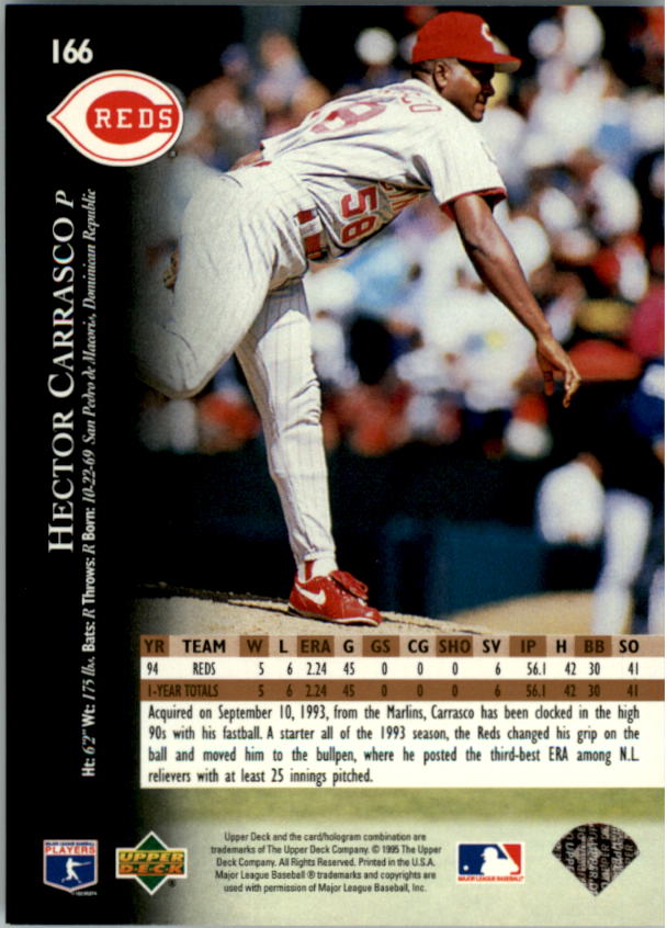 1995 Upper Deck Baseball Card Pick (Base) 1-260 - Picture 314 of 490