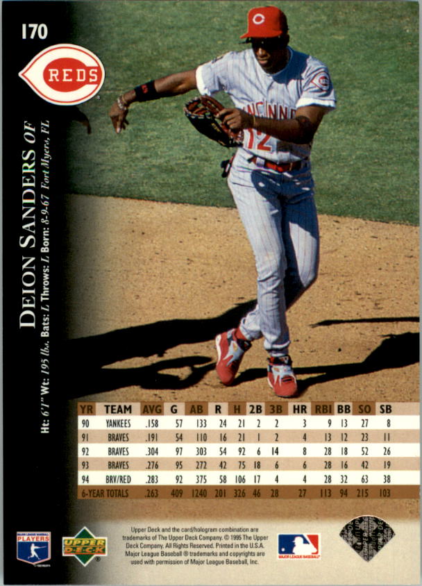 1995 Upper Deck Baseball Card Pick (Base) 1-260 - Picture 322 of 490