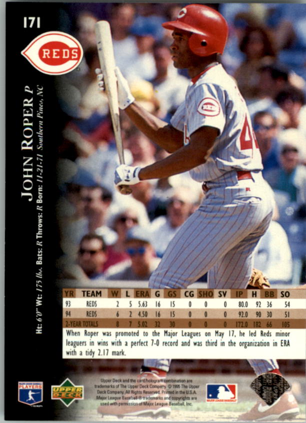 1995 Upper Deck Baseball Card Pick (Base) 1-260 - Picture 324 of 490