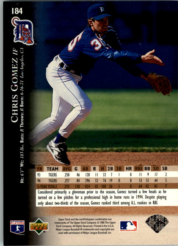 1995 Upper Deck Baseball Card Pick (Base) 1-260 - Picture 349 of 490