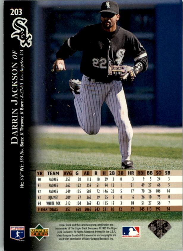 1995 Upper Deck Baseball Card Pick (Base) 1-260 - Picture 384 of 490