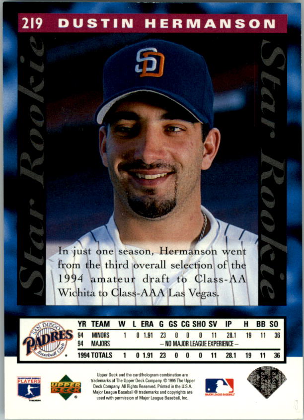 1995 Upper Deck Baseball Card Pick (Base) 1-260 - Picture 416 of 490