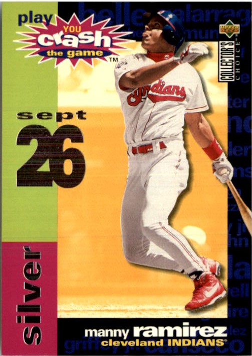 1995 Collector's Choice Crash the Game #CG16C Manny Ramirez 9/26