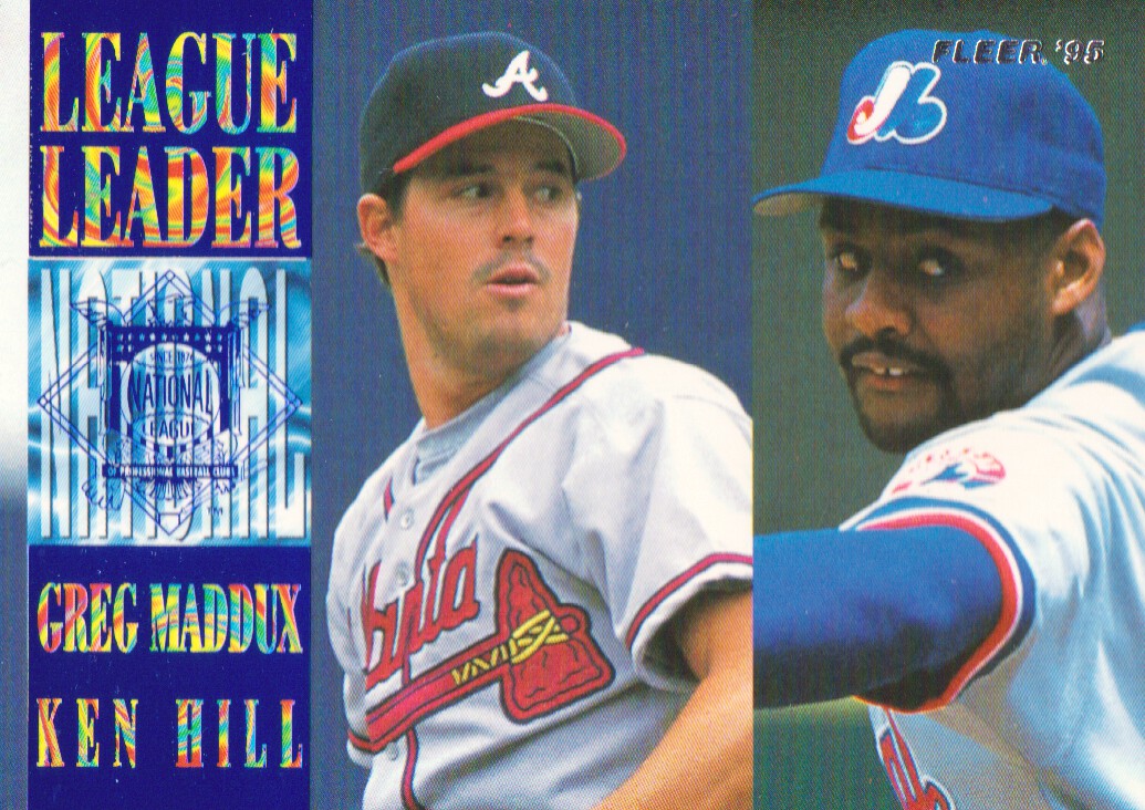 1995 Fleer League Leaders #9 G.Maddux/K.Hill
