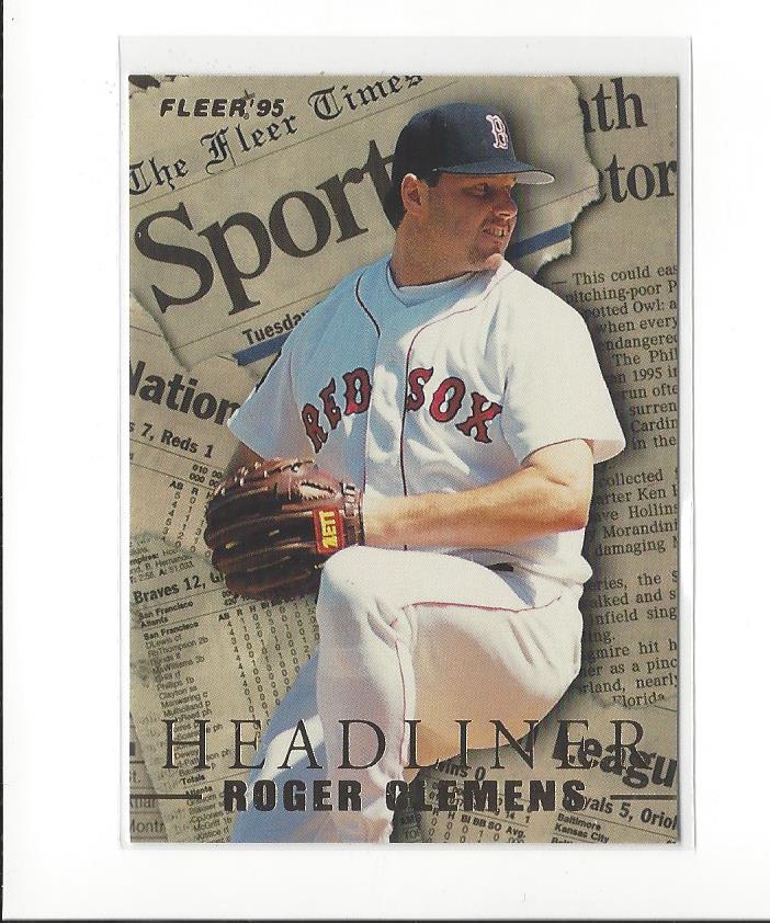 1995 Fleer Update Headliners #7 Roger Clemens