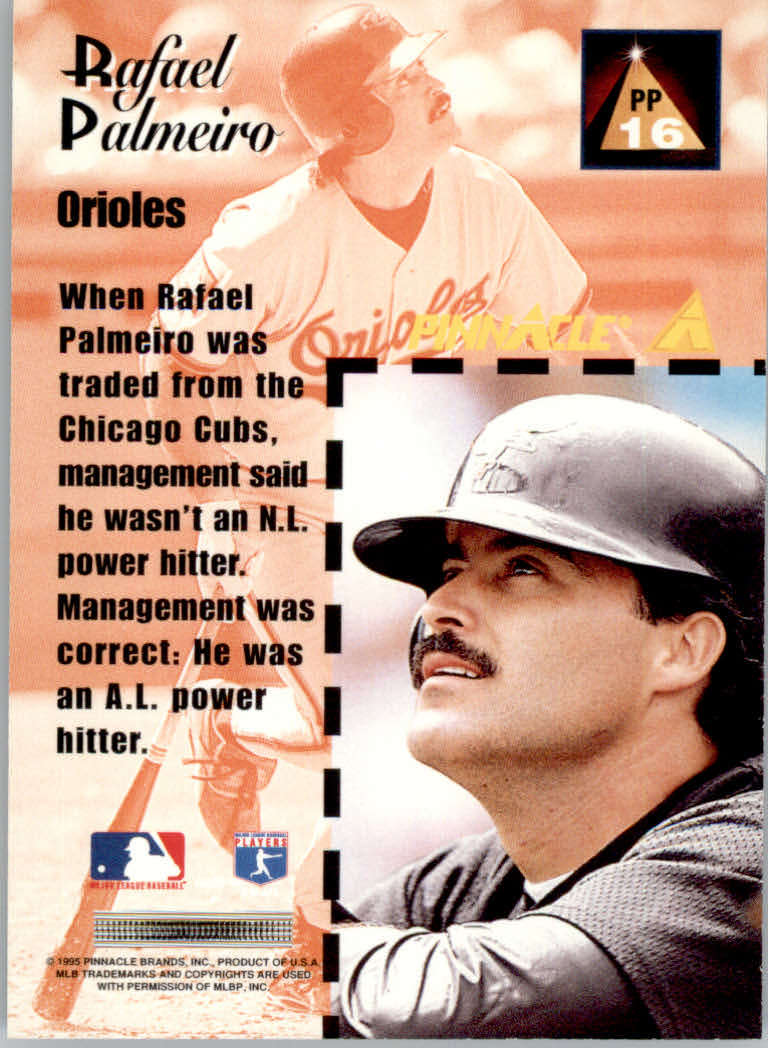 1995 Pinnacle Baseball "Pinnacle Performers" Insert Cards - Picture 11 of 15