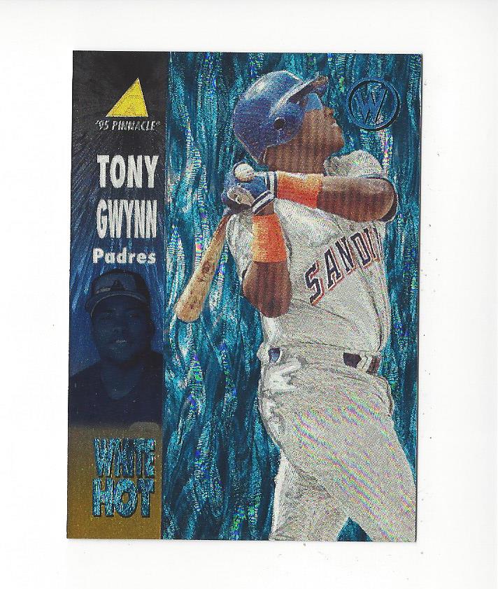1995 Pinnacle White Hot #WH8 Tony Gwynn