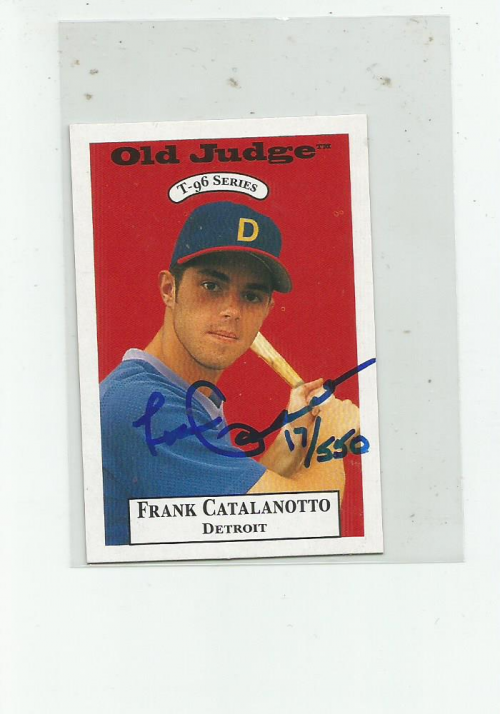 1996 Signature Rookies Old Judge Signatures #7 Frank Catalanotto