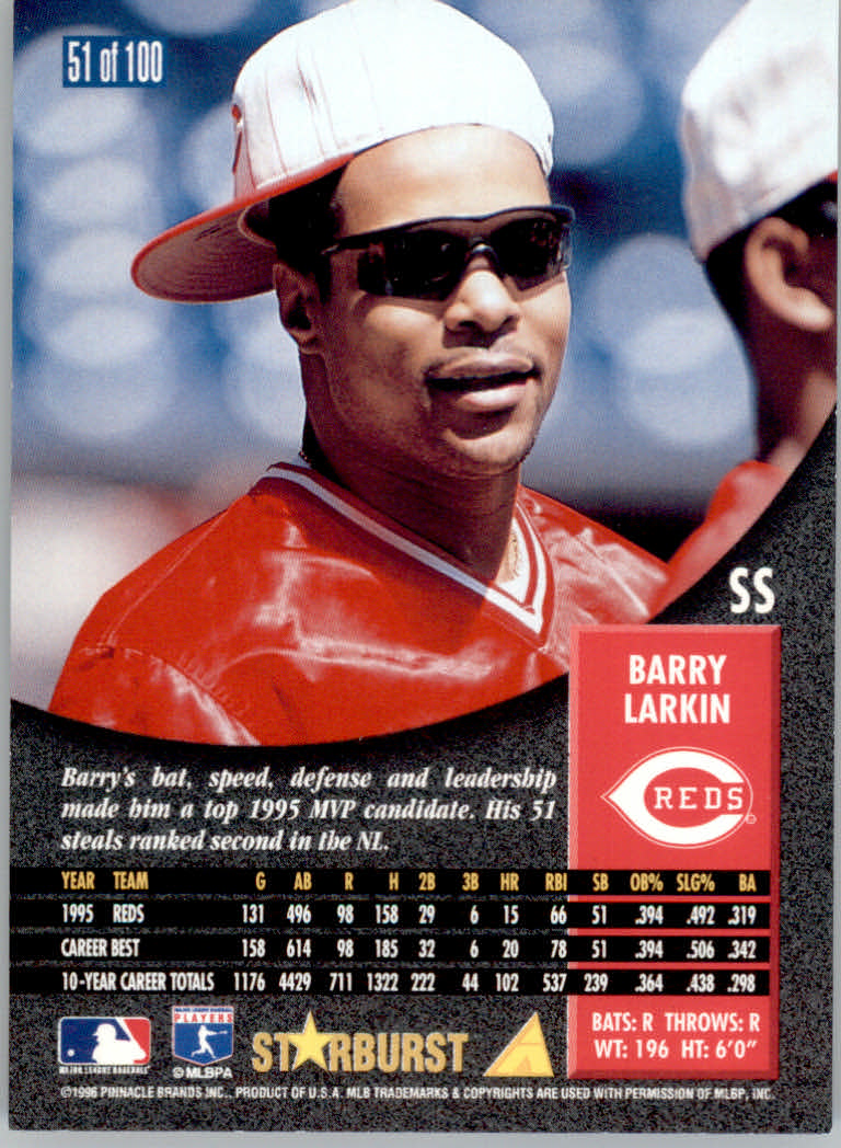 1996 Pinnacle Baseball "Starburst/Artist's Proofs" Parallel Cards - Picture 31 of 81