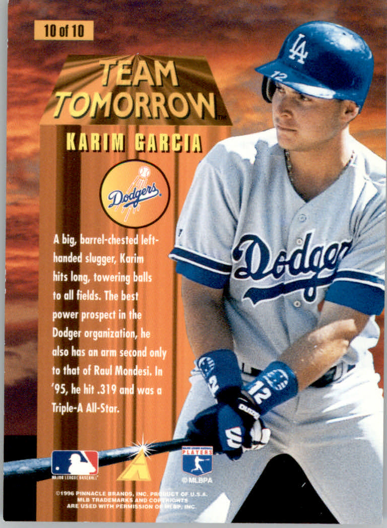 1996 Pinnacle Baseball "Promo and Insert" Cards - Picture 27 of 27