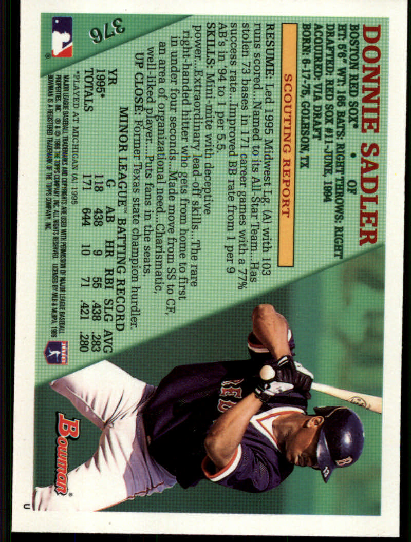 1996 Bowman Baseball "Foil" Parallel Cards - Picture 193 of 197