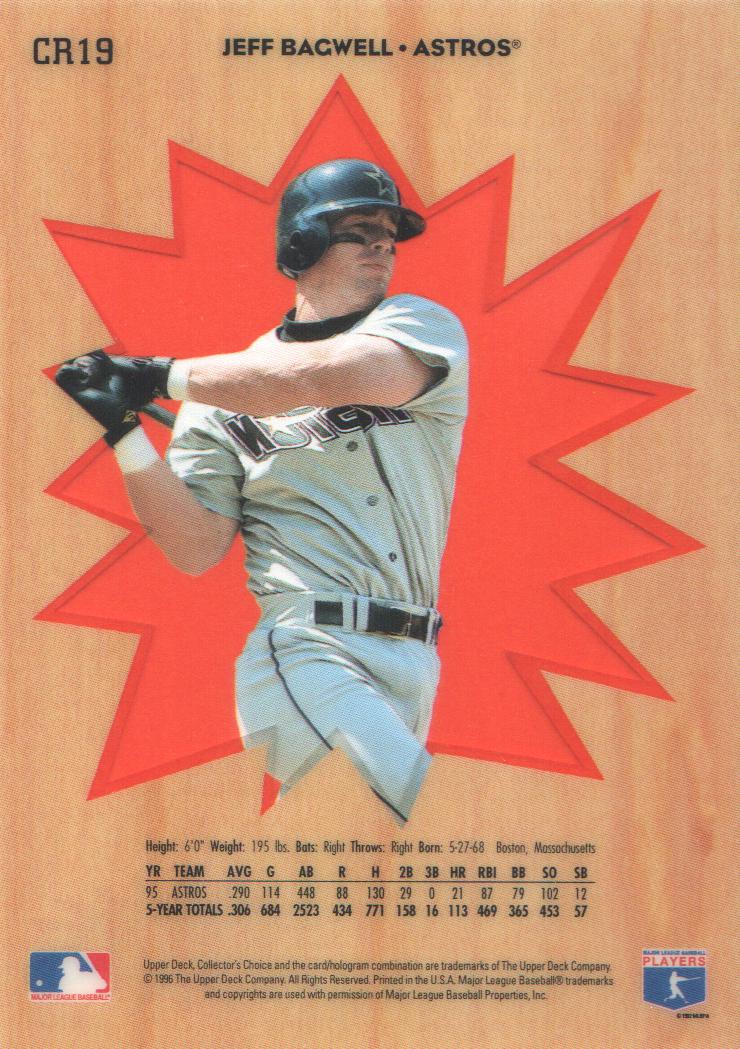 1996 Collector's Choice Crash the Game Exchange #CR19 Jeff Bagwell back image