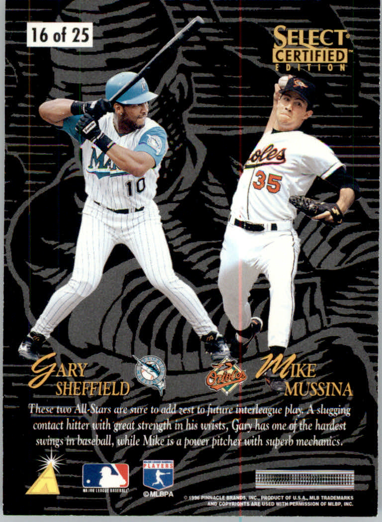 Tarjetas ""Insertar"" de béisbol con certificación Select (Pinnacle) 1996 - Imagen 7 de 9