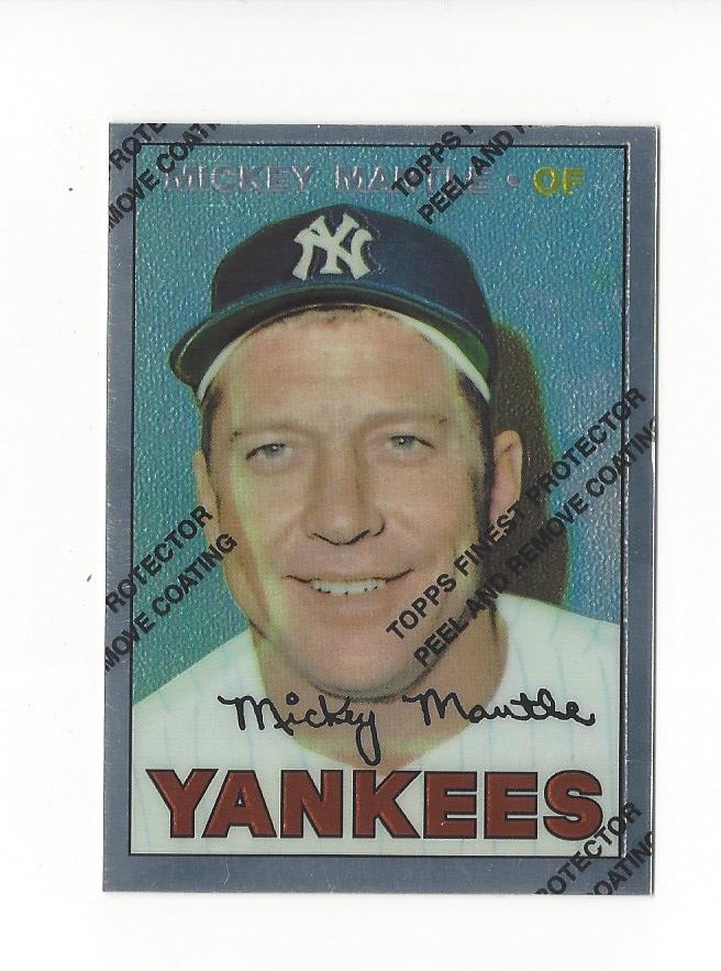 1996 Topps Mantle Finest #17 Mickey Mantle 1967 Topps