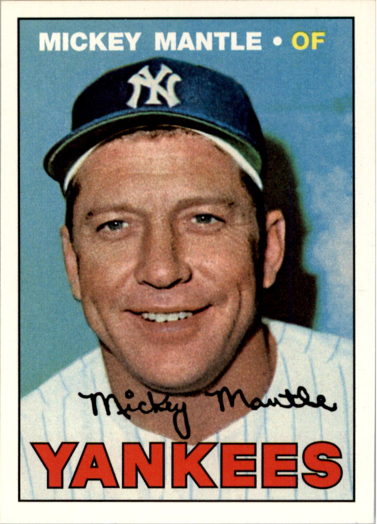 1996 Topps Mantle Redemption #17 Mickey Mantle 1967 Topps (10)