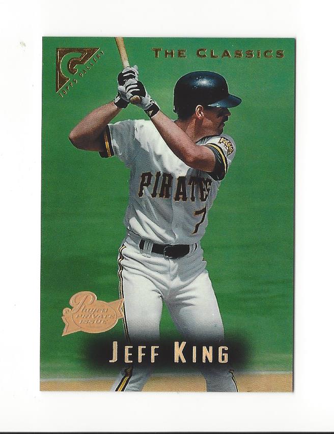 1996 Topps Gallery Players Private Issue #20 Jeff King