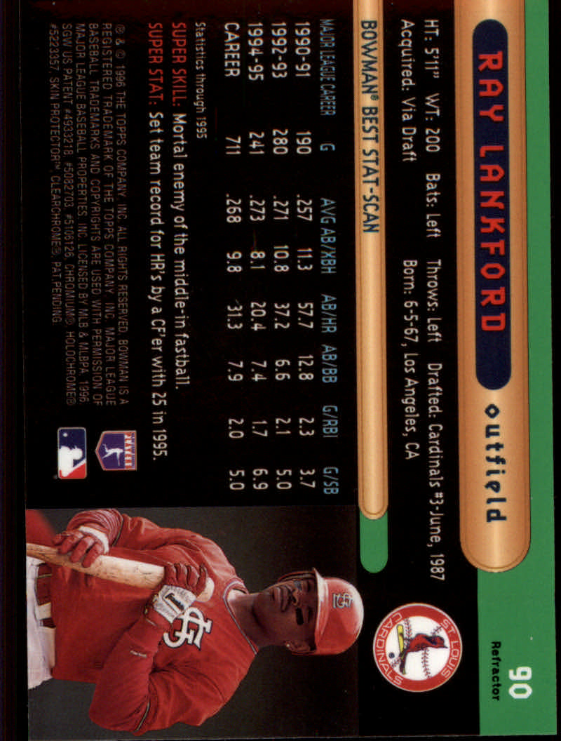 1996 Bowman's Best Baseball "Refractors" Parallel Cards - Bild 13 von 23