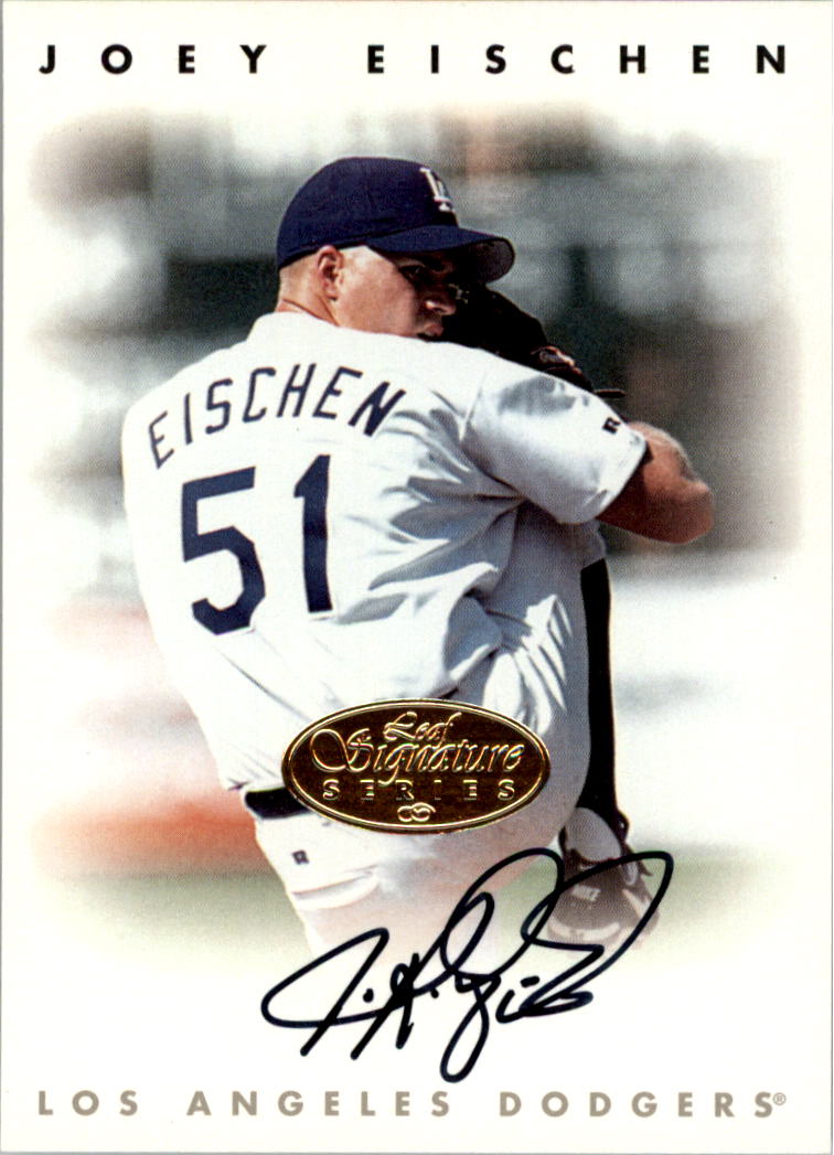 1996 Leaf Signature Autographs Gold #63 Joey Eischen