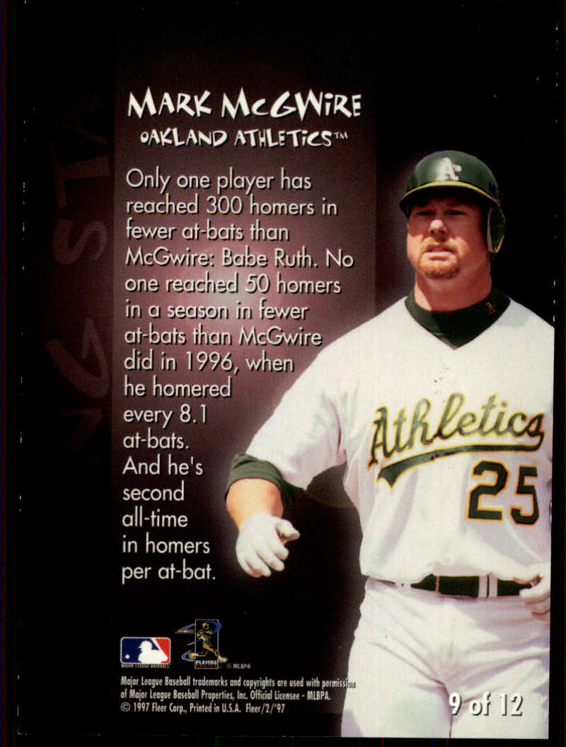 1997 Fleer Baseball "Soaring Stars" Insert Cards - Picture 9 of 9
