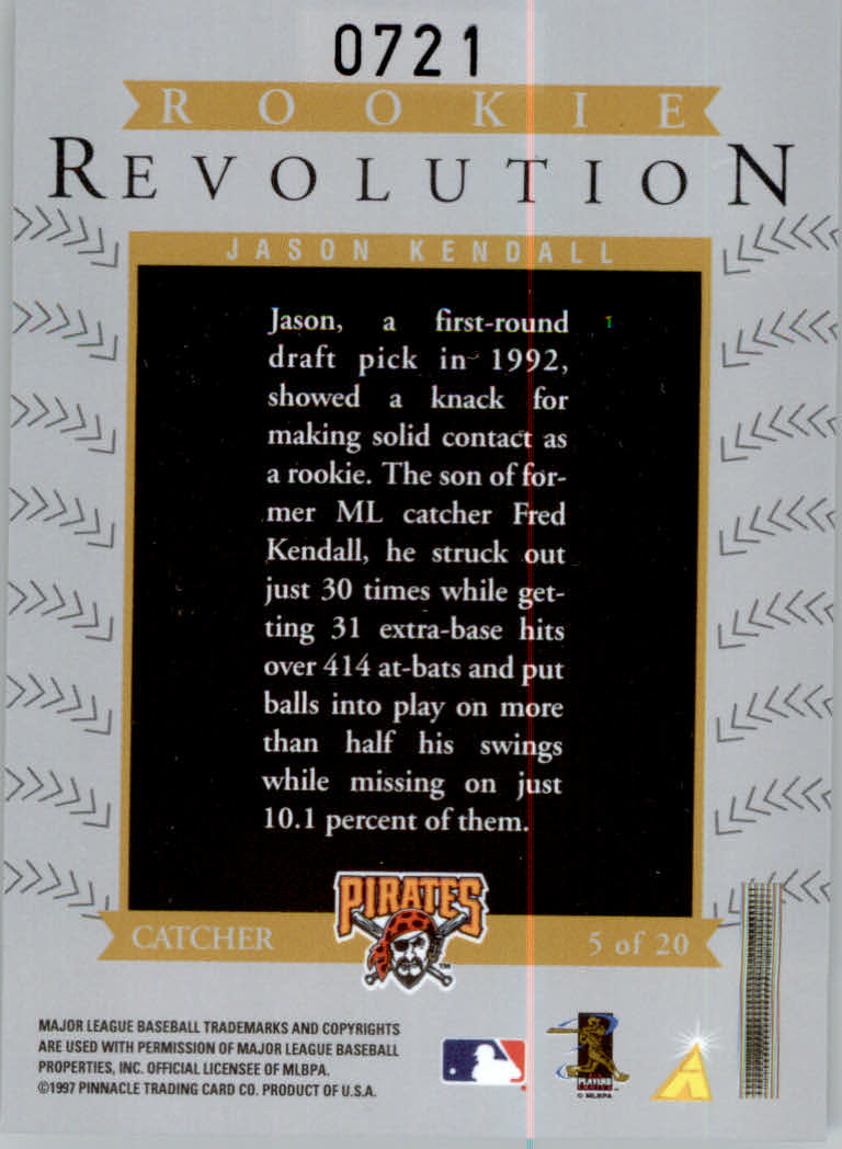 Select (Pinnacle) 1997 béisbol ""Rookie Revolution and Tools OT Trade - Imagen 3 de 17