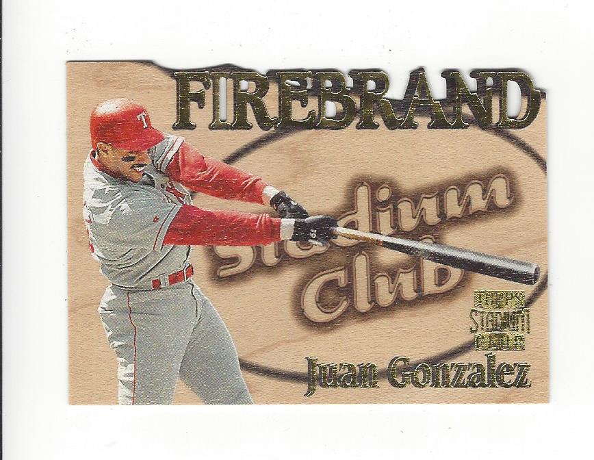 1997 Stadium Club Baseball Wood Firebrand Insert Singles - You Choose - Picture 9 of 9
