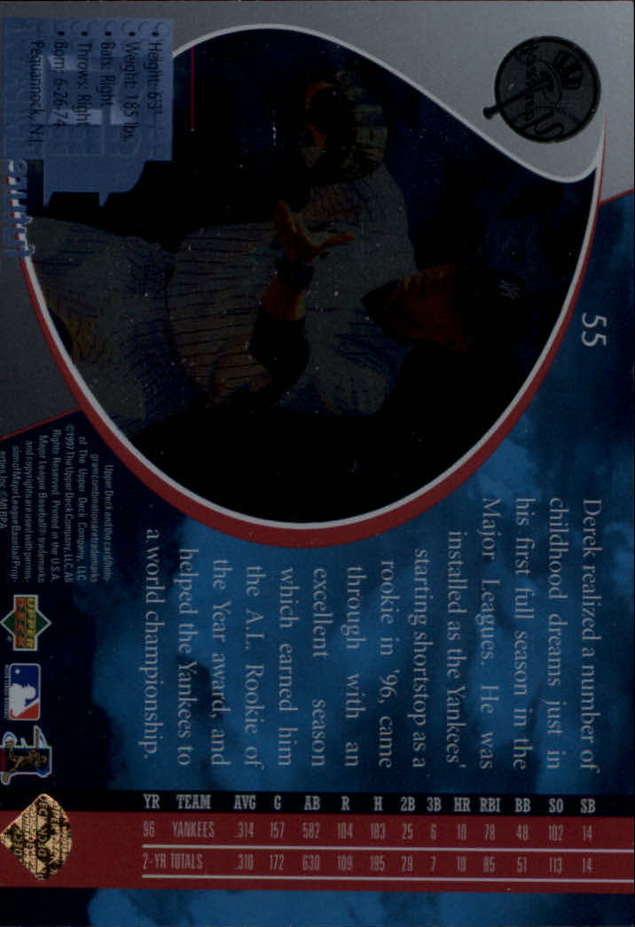 1997 UD3 #55 Derek Jeter back image