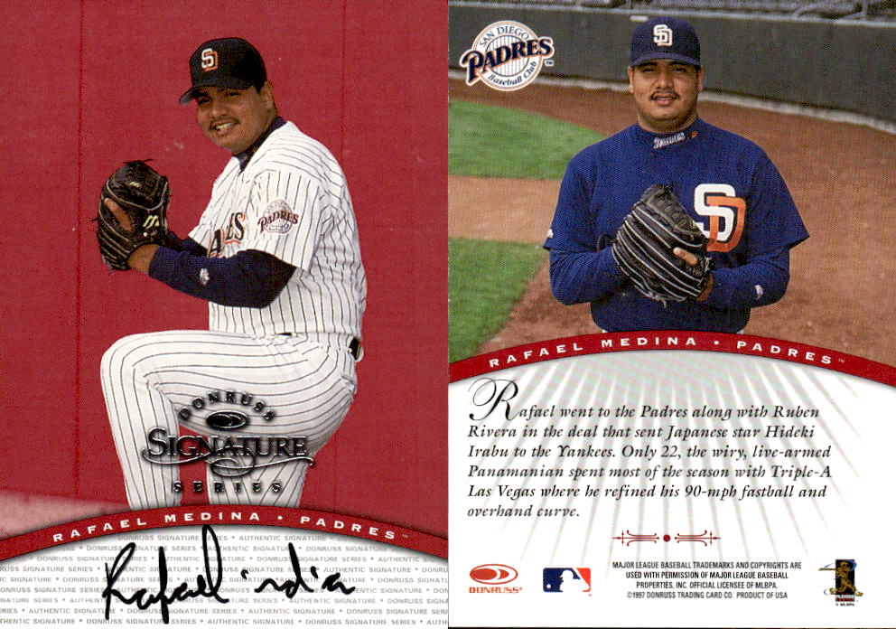 1997 Donruss Signature Autographs #71 Rafael Medina/3900