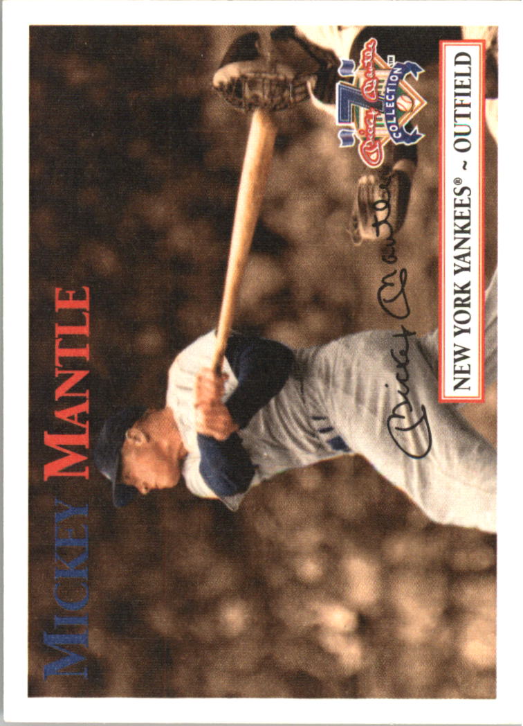 1997 Scoreboard Mantle #56A Mickey Mantle/1956 Trading Card/Batting left