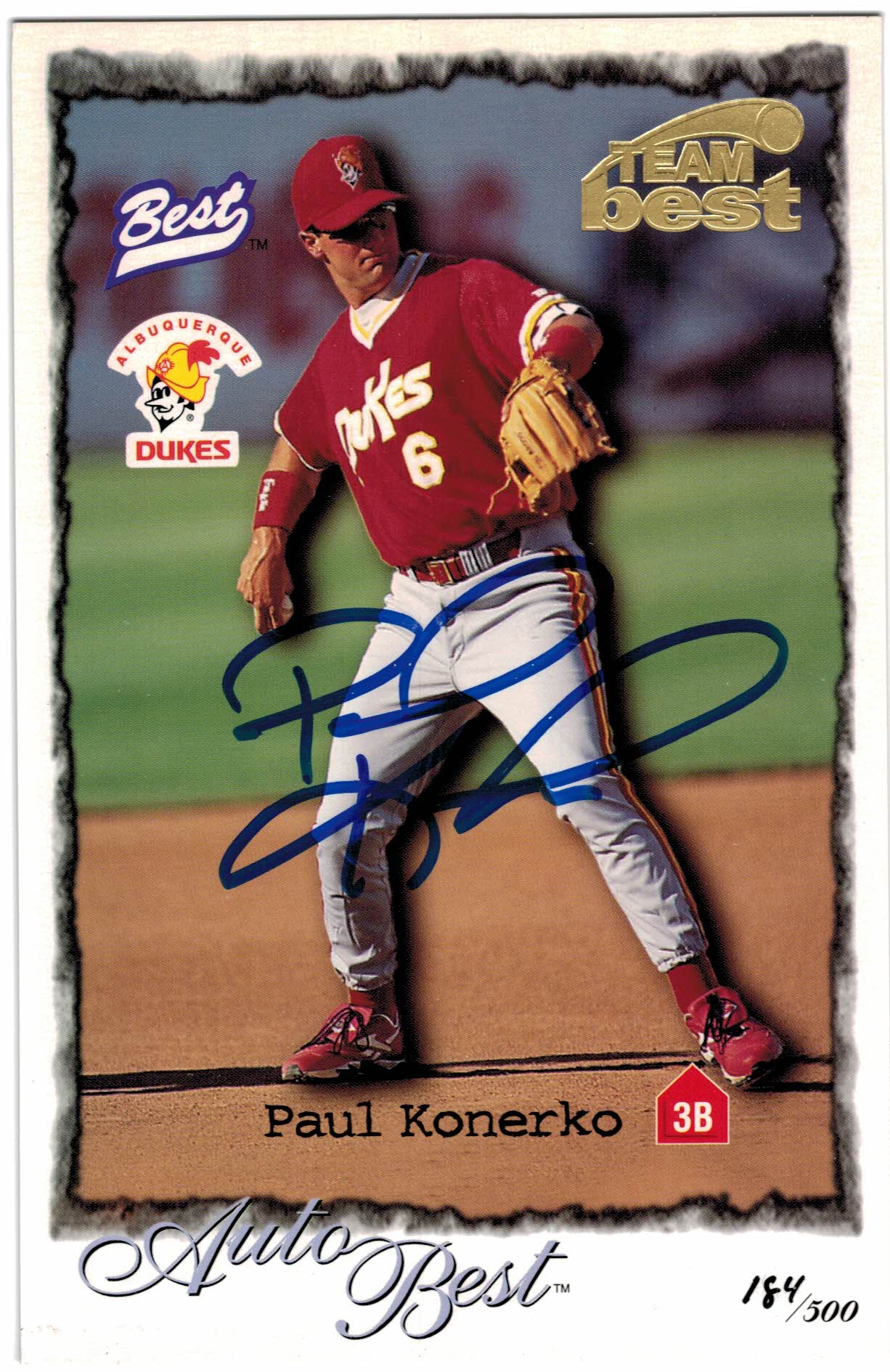 1997 Best Case Topper Autographs #7 Paul Konerko