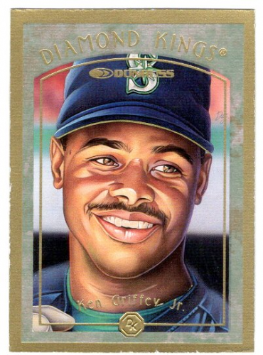 1997 Donruss Diamond Kings Canvas #1 Ken Griffey Jr. - - Serial