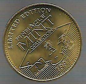 1997 Pinnacle Mint Coins Brass #18 Barry Bonds back image
