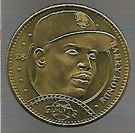 1997 Pinnacle Mint Coins Brass #18 Barry Bonds