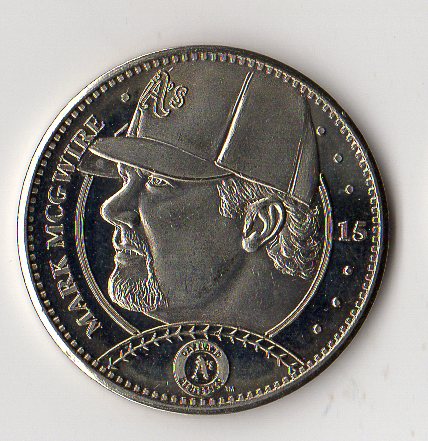 1997 Pinnacle Mint Coins Nickel #15 Mark McGwire