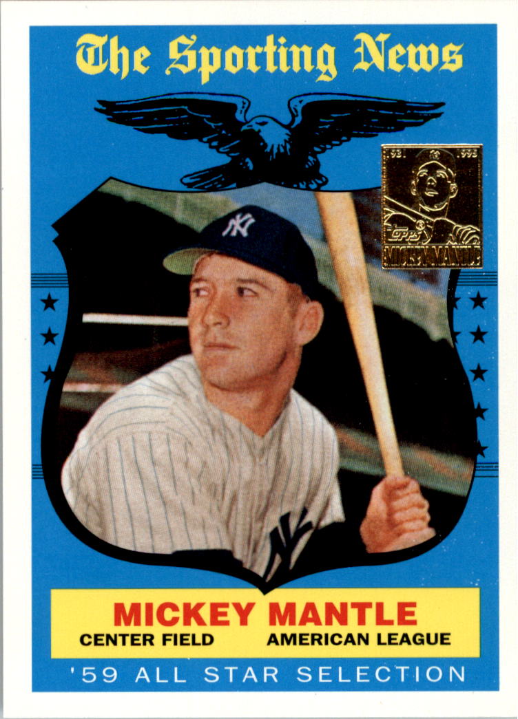 1997 Topps Mantle #27 Mickey Mantle/1959 Topps AS