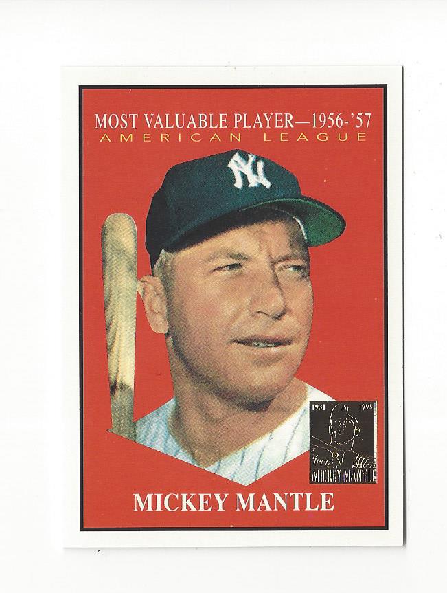 1997 Topps Mantle #31 Mickey Mantle/1961 Topps MVP