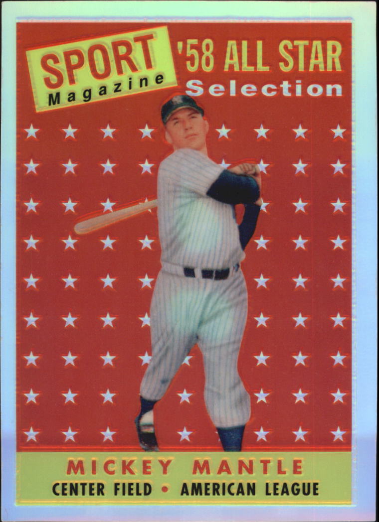 1997 Topps Mantle Finest Refractors #25 Mickey Mantle