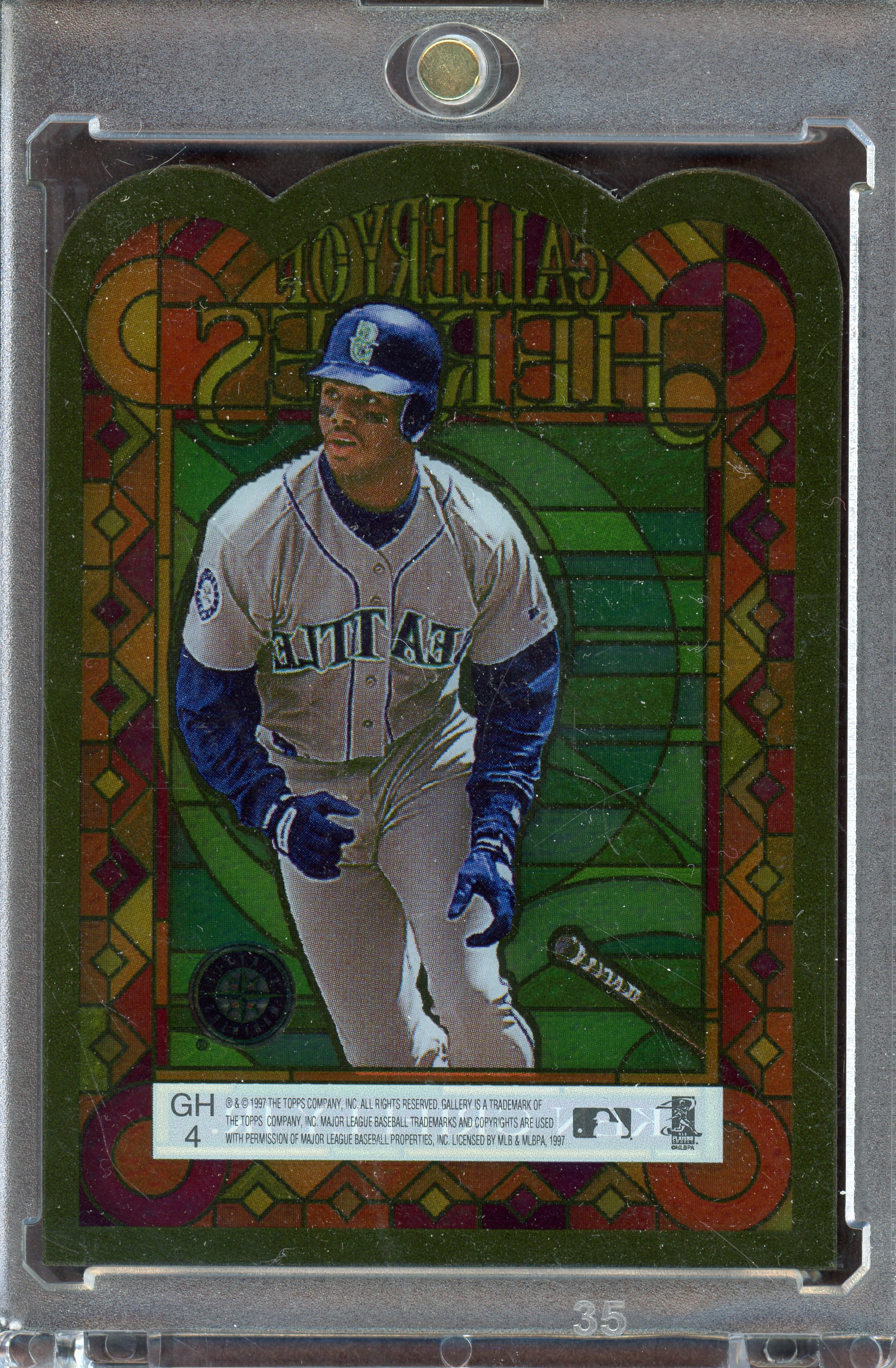 1997 Topps Gallery Gallery of Heroes #GH4 Ken Griffey Jr. back image