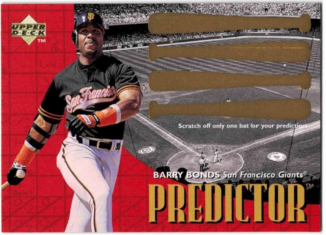 1997 Upper Deck Predictor #24 Barry Bonds