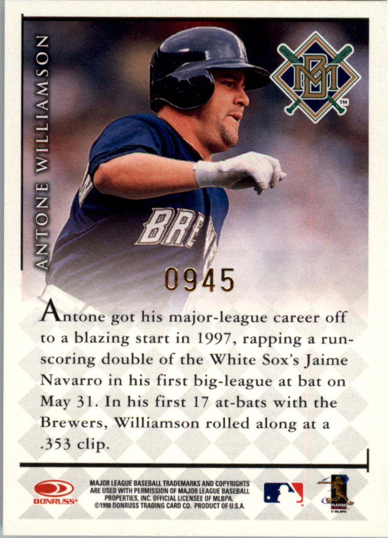 1998 Donruss Signature Series Autografi Millennium AUTO baseball a scelta - Foto 17 di 17