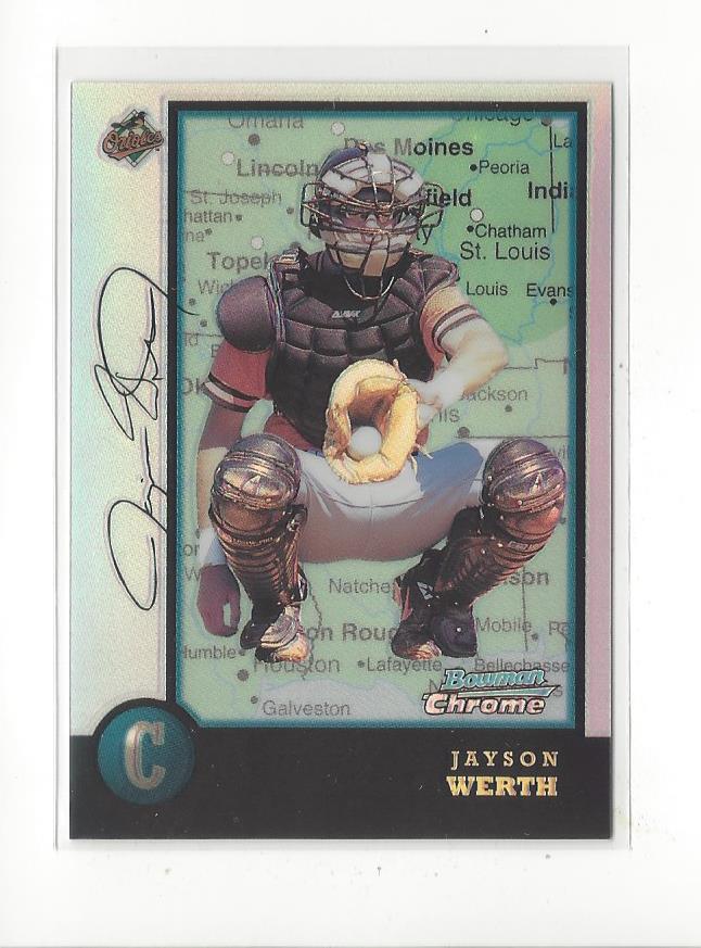 1998 Bowman Chrome International Refractors #81 Jayson Werth