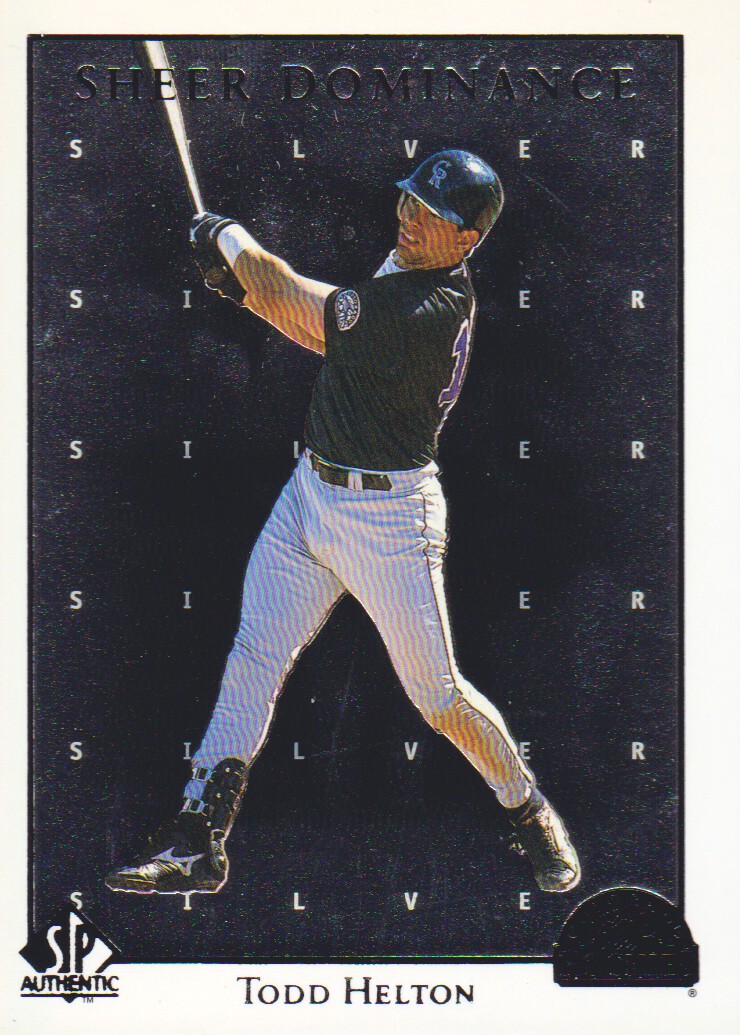1998 SP Authentic Sheer Dominance #SD27 Todd Helton
